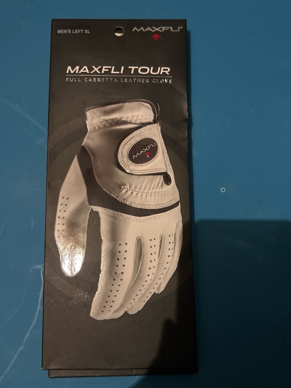 Maxfli Tour Men's Left XL White Golf Glove - Cabretta Leather